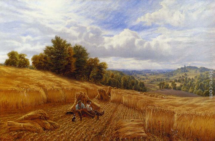 Resting From The Harvest painting - Alfred Glendening Resting From The Harvest art painting
